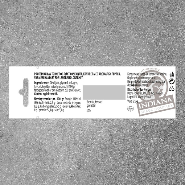 Biff Bar (Jerky Beef Bar) Pepper 25g