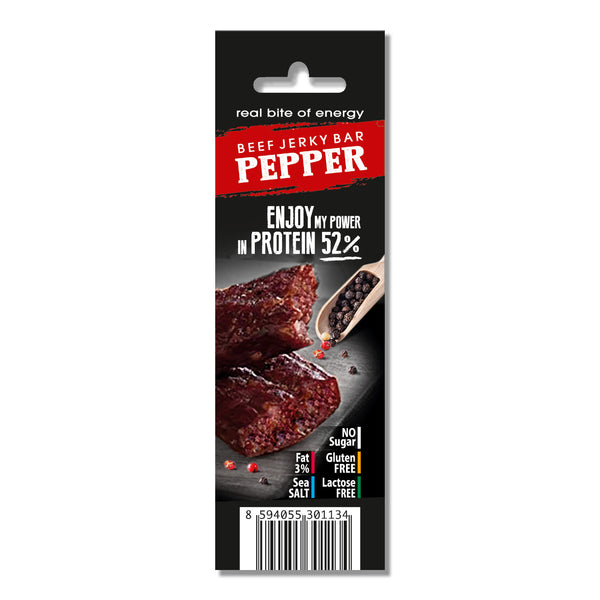 Biff Bar (Jerky Beef Bar) Pepper 25g