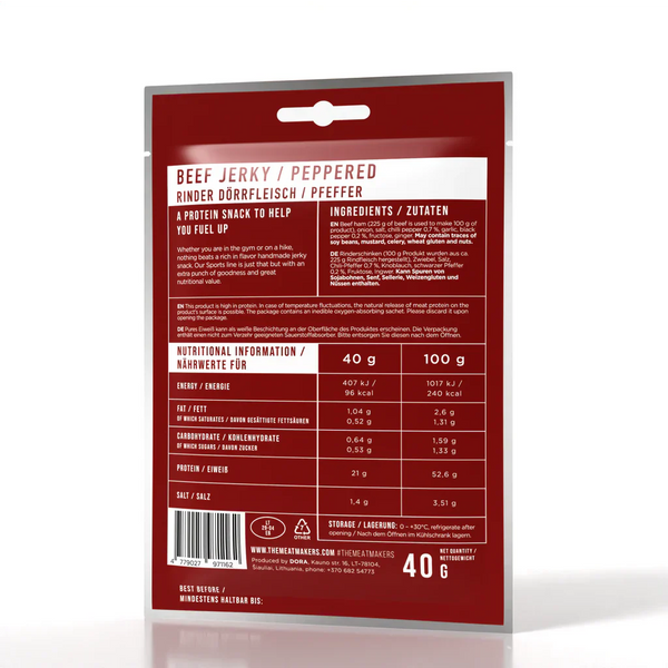 Meat Makers Beef Peppered Sports 40g