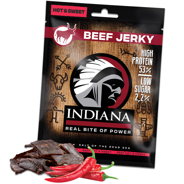 Indiana Beef Jerky Hot & Sweet