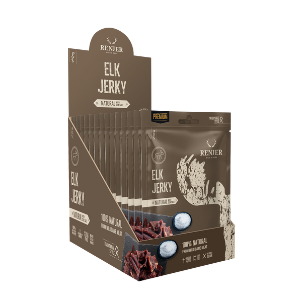 Renjer Elg Jerky med Sjøsalt