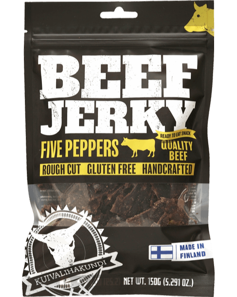 Kuivalihakundi Beef Jerky Five Peppers 50g