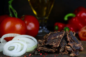 Kuivalihakundi Pork Jerky Roekt BBQ naerbilde