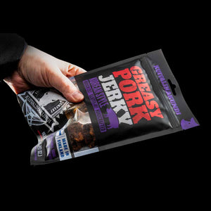Kuivalihakundi Greasy Pork Jerky Koreansk Stil, nærbilde