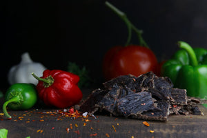 Kuivalihakundi Beef Jerky Mild Habanero, nærbilde