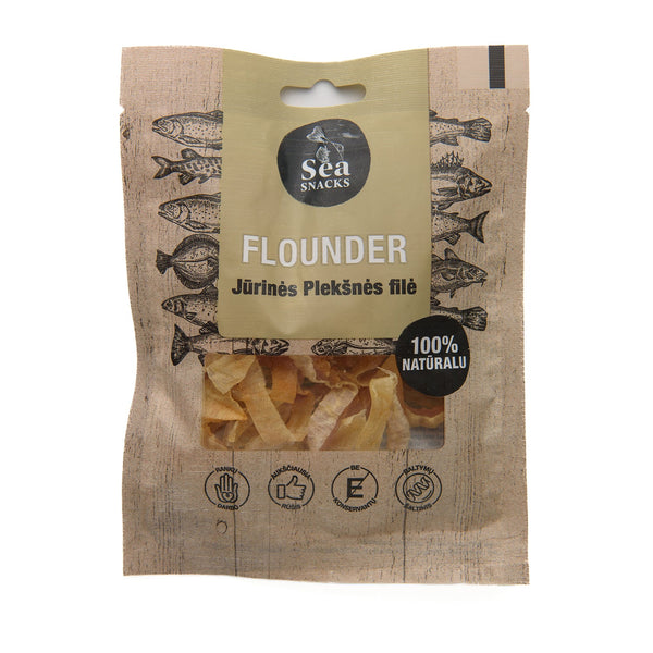 Sea Snacks Dried Sea Flounder fillet strips