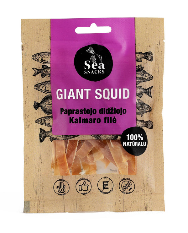 Sea Snacks Dried Giant Squid fillet strips