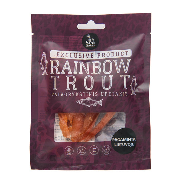 Sea Snacks Dried Rainbow Trout fillet strips
