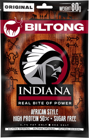 Indiana Biltong Original 80g pose