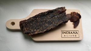 Indiana Biltong Filet (Cut Your Own Biltong), sett med skjærebrett, 125g