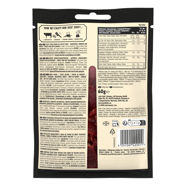 Jack Link's Beef Jerky Sweet & Hot