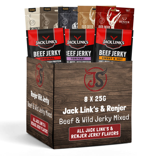 Beef & Beyond Box - Jack Link's & Renjer Mix (8 x 25g)