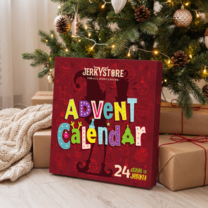 Jerky Store julekalender lent mot innpakkede gaver under juletreet