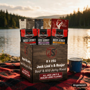 Beef og Beyond Box Jack Links og Renjer Mix i bruk