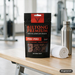 Biltong Premium Piri Piri snacksituasjon