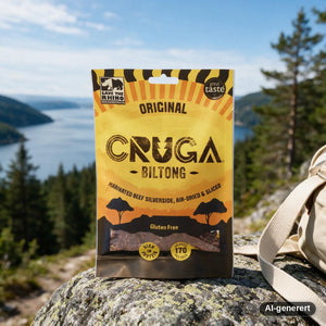 Cruga Biltong Original i bruk