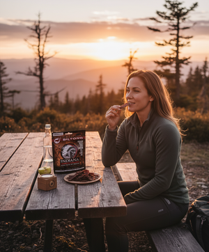 Indiana Biltong Original snacksituasjon