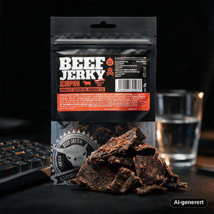 Kuivalihakundi Beef Jerky Scorpion i bruk