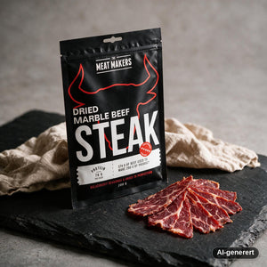 The Meat Makers Toerket Marmorert Oksefilet 200g i bruk