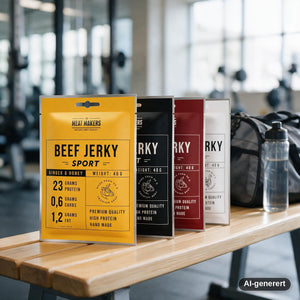 Meat Makers Sports Beef Jerky Pakkepris 8x40g snacksituasjon