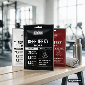 Meat Makers Sports Beef Jerky Pakkepris 9x40g i bruk