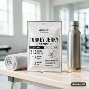 Meat Makers Sports Kalkun Original 40g i bruk