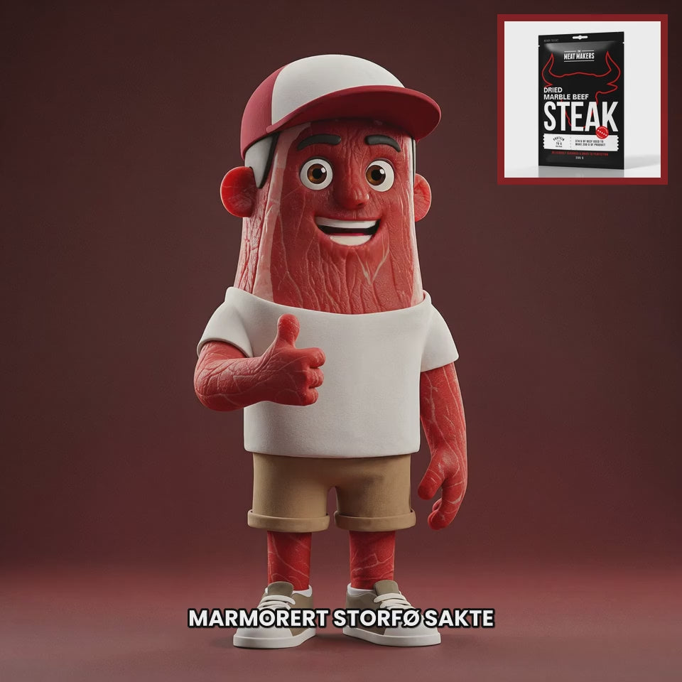 Chuck mascot the-meat-makers-dried-marble-beef-steak-200g