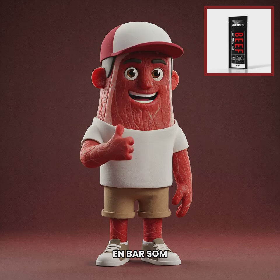 Chuck mascot meat-makers-beef-bar-original-25g