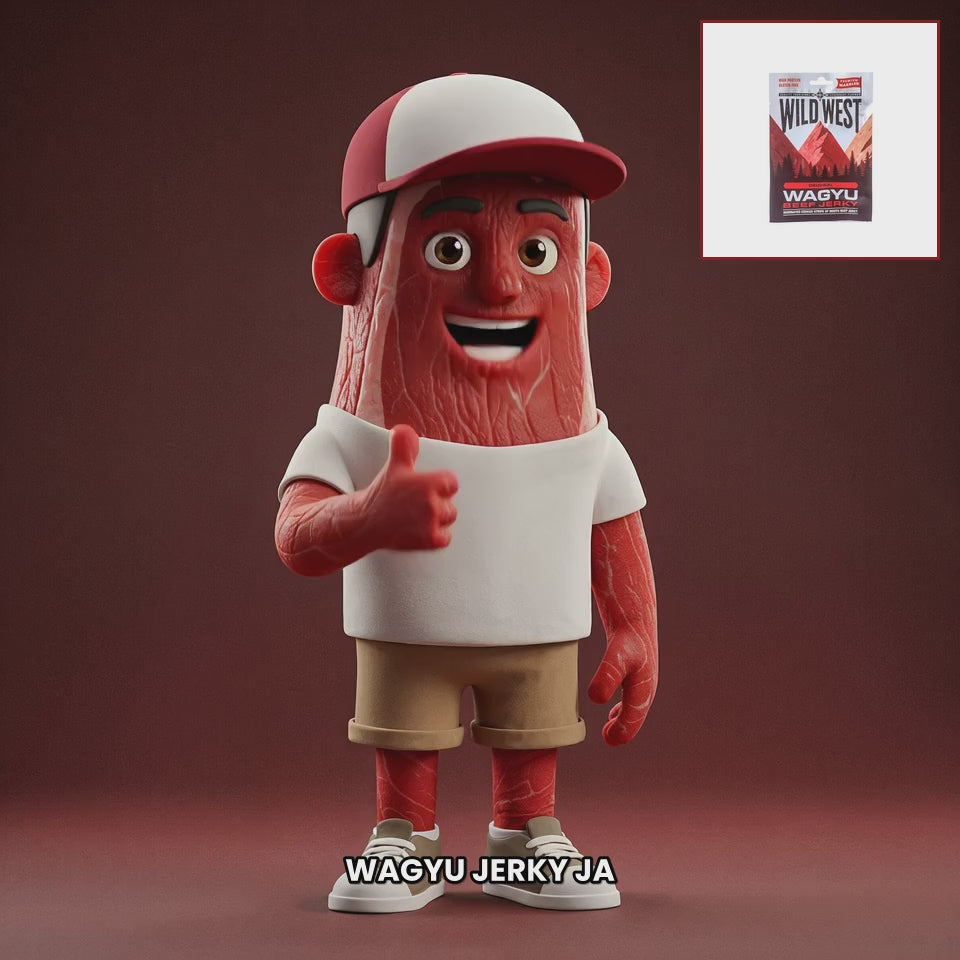 Chuck mascot wild-west-wagyu-beef-jerky NO
