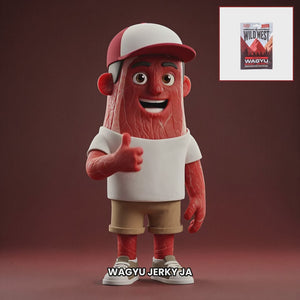 Chuck mascot wild-west-wagyu-beef-jerky NO
