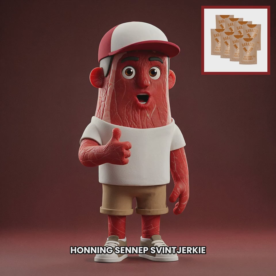 Chuck mascot barazzo-pork-jerky-honey-mustard-1-kg-8x125g