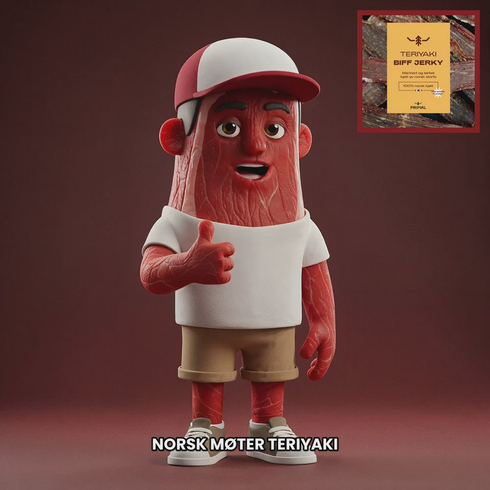 Chuck mascot primal-beef-jerky
