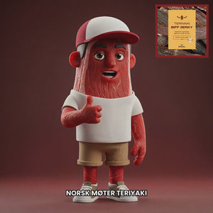 Chuck mascot primal-beef-jerky