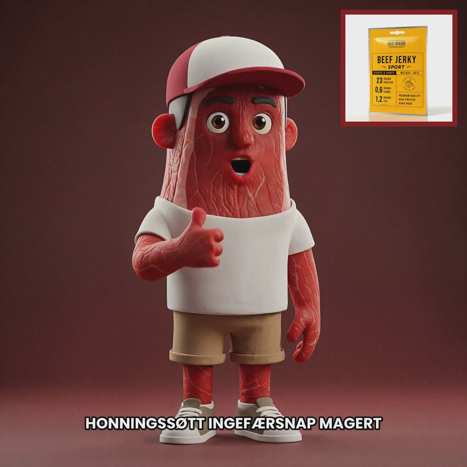 Chuck mascot beef-ginger-honey-sports-40g