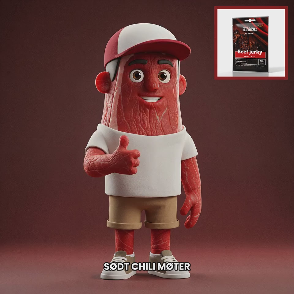 Chuck mascot meat-makers-beef-sweet-chilli-gourmet-30g