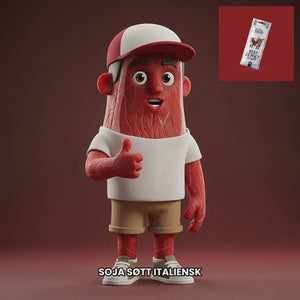 Chuck mascot fine-gusto-beef-jerky-teriyaki