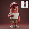 Chuck mascot bbq-beef-jerky-bar