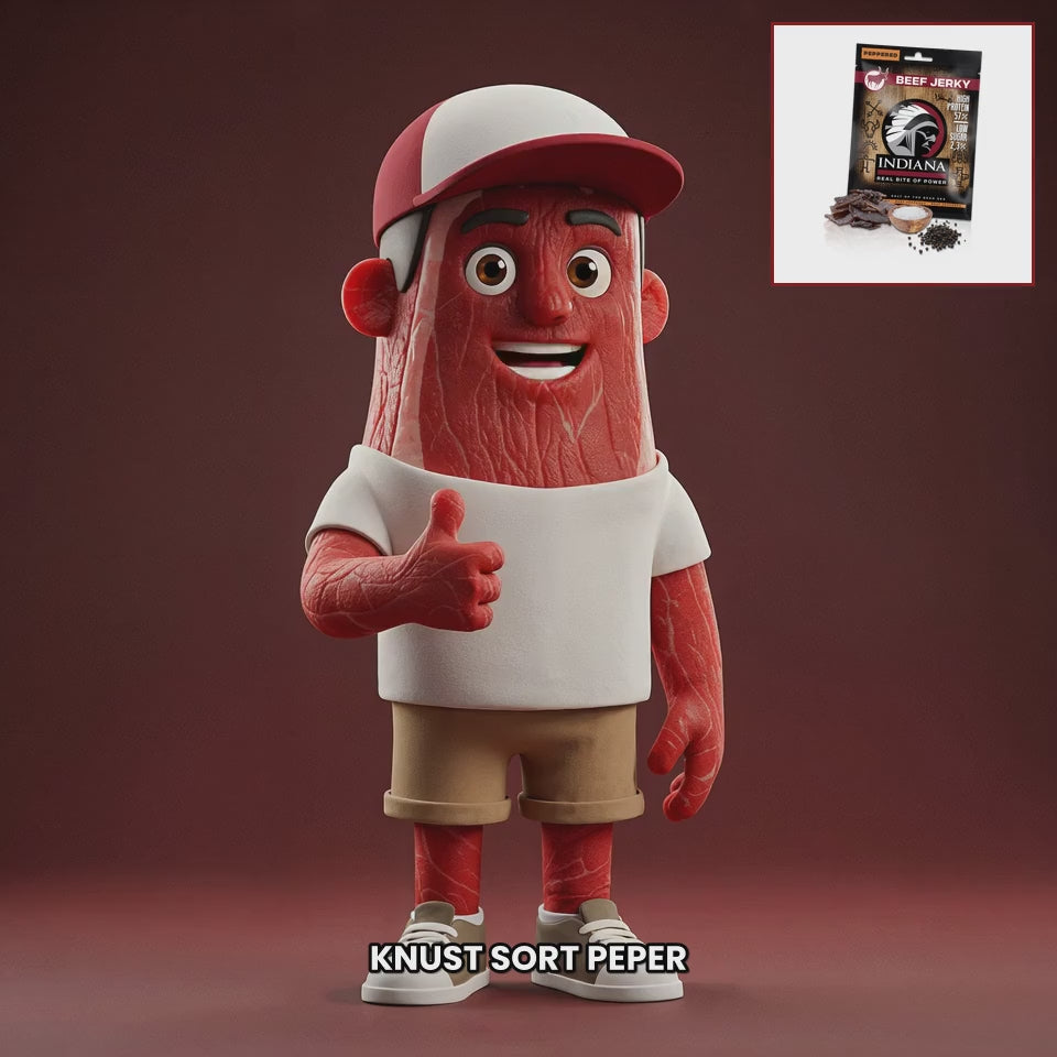 Chuck mascot indiana-jerky-beef-peppered NO