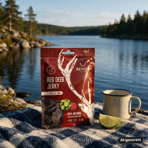Renjer Hjort Jerky med Chili og Lime i bruk