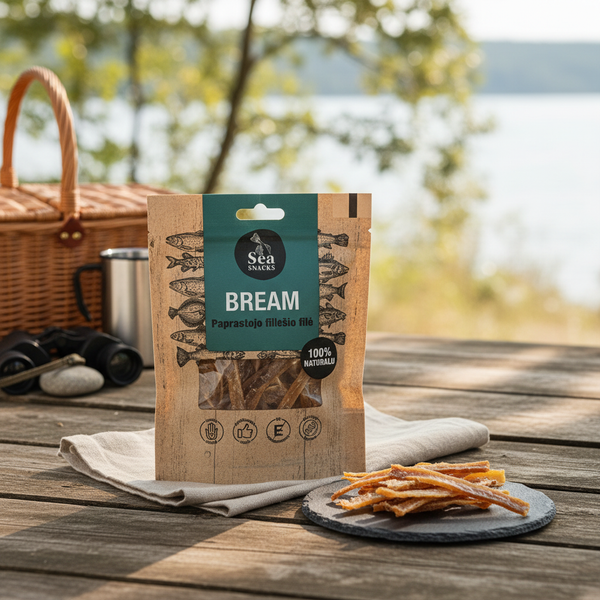 Sea Snacks Dried Bream fillet strips