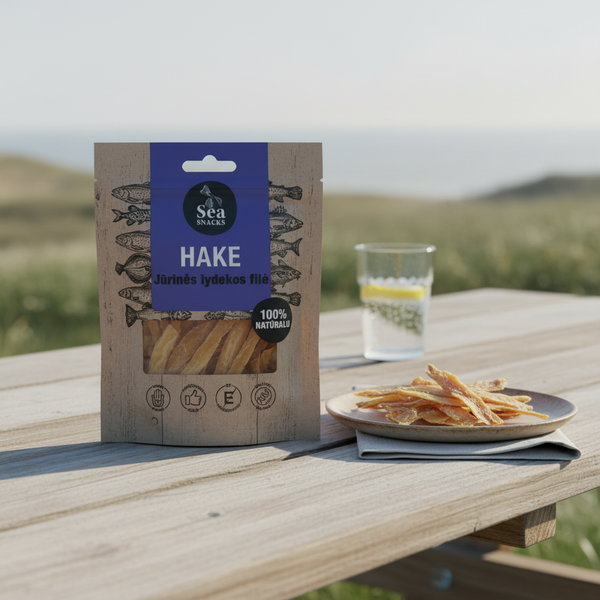Sea Snacks Dried Hake fillet strips