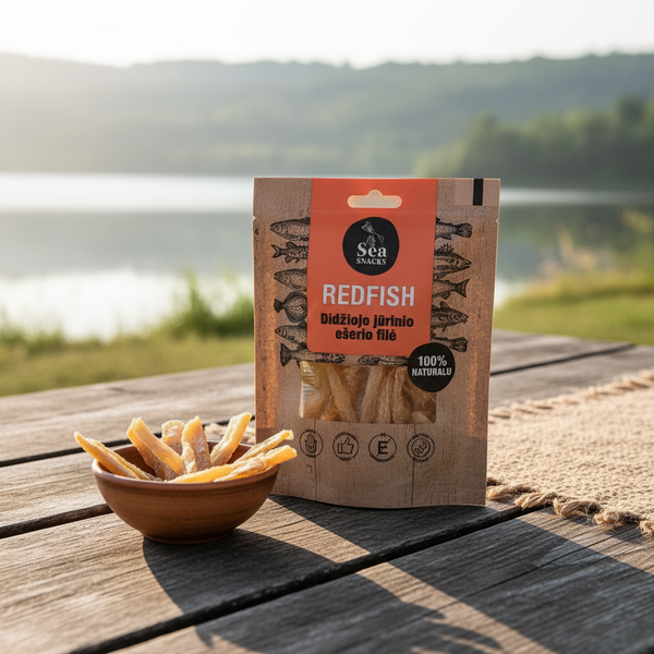 Sea Snacks Dried Redfish fillet strips