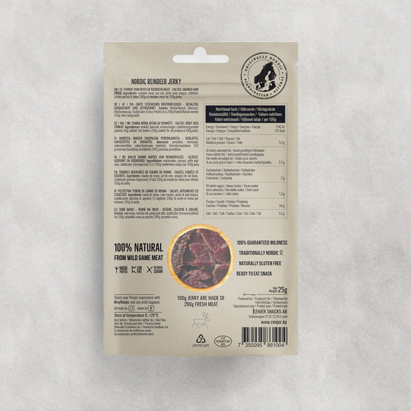 Renjer Reindeer Jerky with Sea Salt